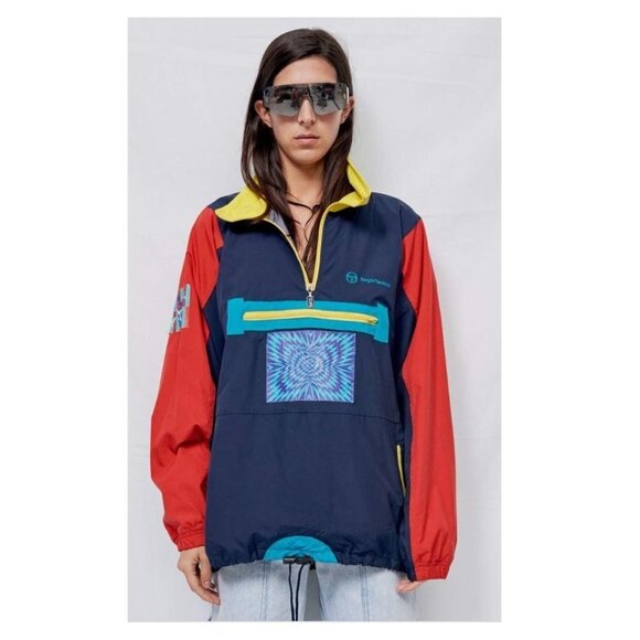 Sergio Tacchini Psych Patch Windbreaker - Picture 1 of 6